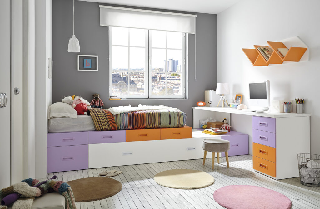 Ventajas de los muebles modulares en las habitaciones juveniles